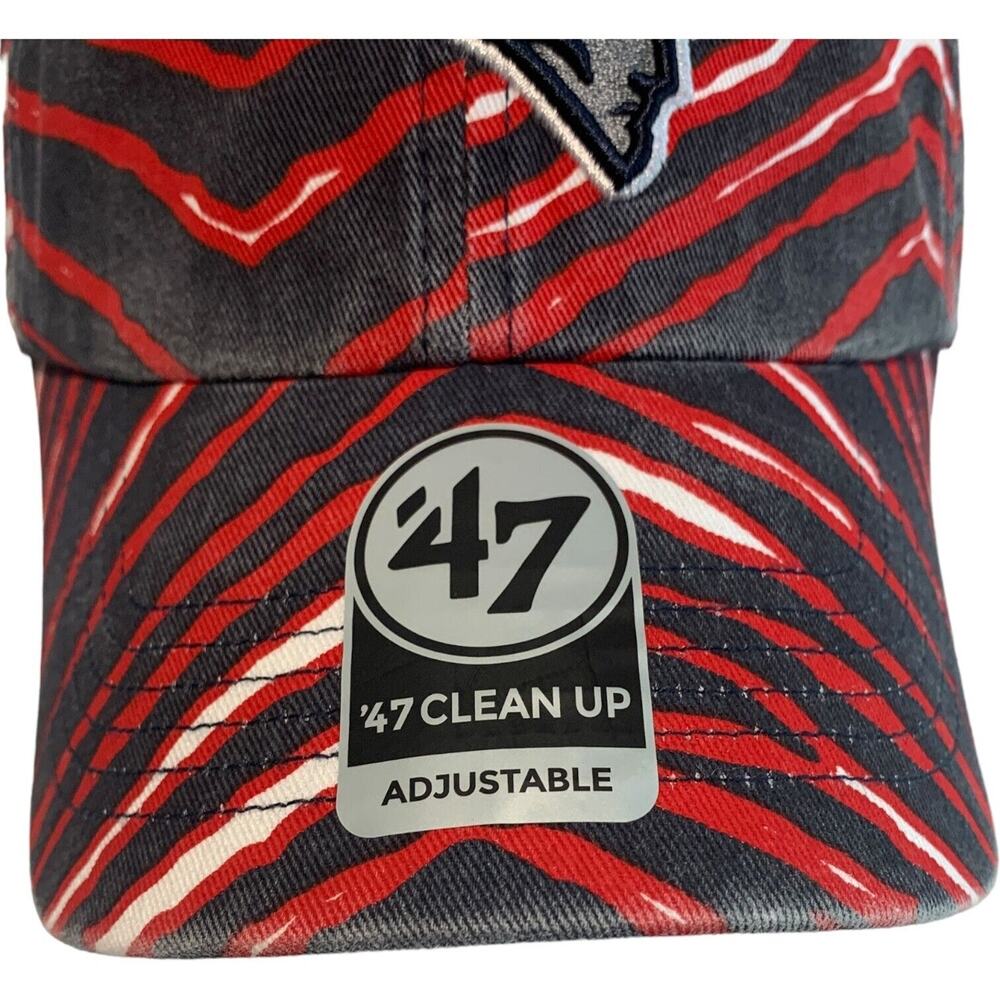 '47 Brand Clean Up Zubaz New England Patriots NFL Football Adjustable Hat Cap - Picture 9 of 13
